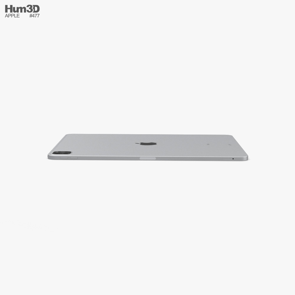 Apple iPad Pro 12.9-inch 2021 Silver 3D model ...