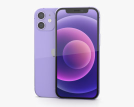 Apple iPhone 12 mini Purple Modèle 3D