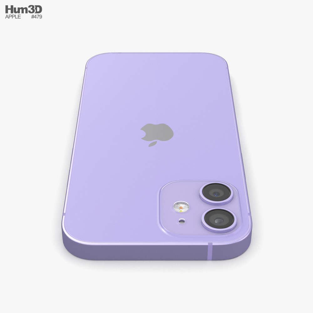 Apple Iphone 12 Mini Purple 3d Model Electronics On Hum3d