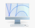 Apple iMac 24-inch 2021 Blue 3d model