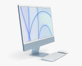 Apple iMac 24-inch 2021 Blue 3d model