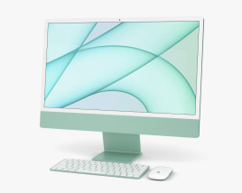 Apple iMac 24-inch 2021 Green Modelo 3d