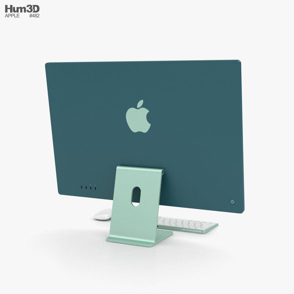 Apple IMac 24inch 2021 Green 3D Model ubicaciondepersonas.cdmx.gob.mx