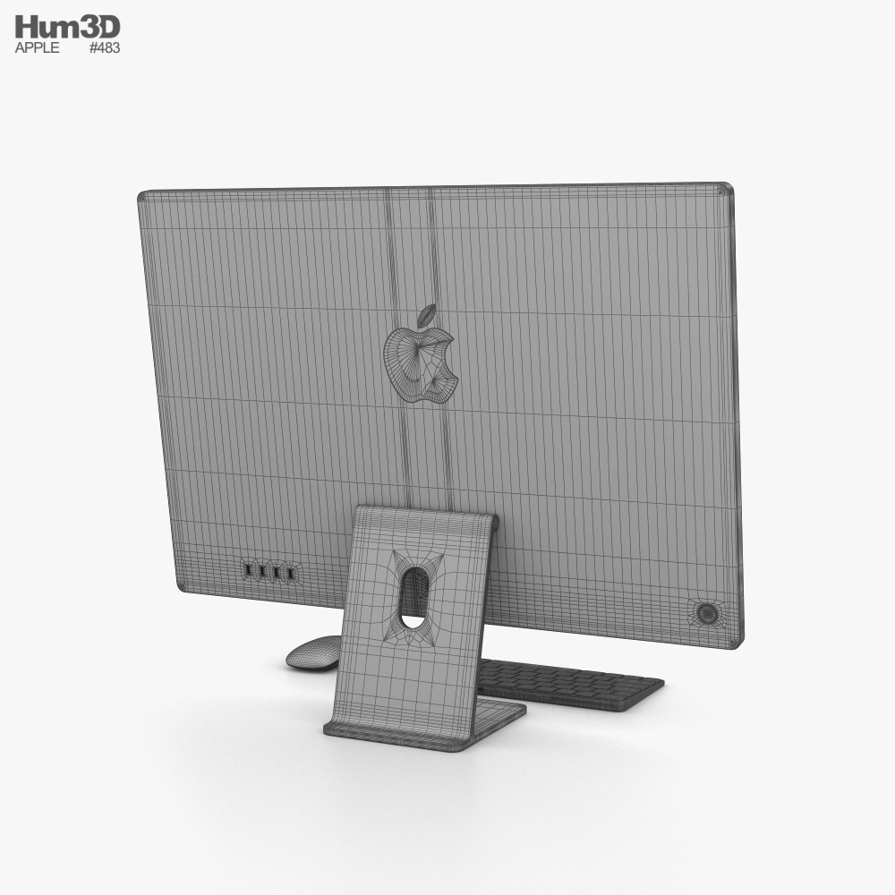 Apple iMac 24-inch 2021 Orange 3D model - Electronics on Hum3D