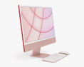 Apple iMac 24-inch 2021 Pink 3d model