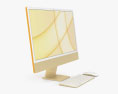 Apple iMac 24-inch 2021 Yellow 3d model