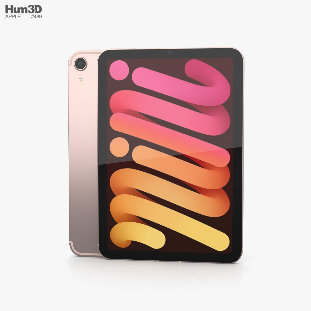 Apple iPad mini (2021) Pink 3D model