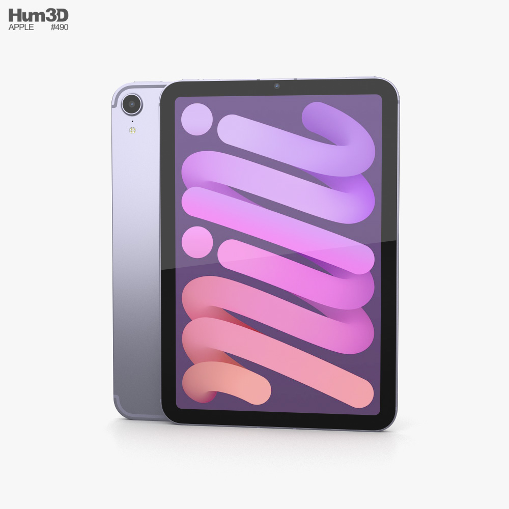 Apple iPad mini (2021) Purple Modelo 3D