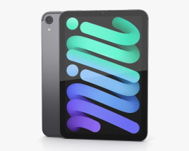 Apple iPad mini (2021) Space Gray 3D model