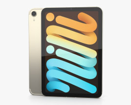 Apple iPad mini (2021) Starlight 3D model