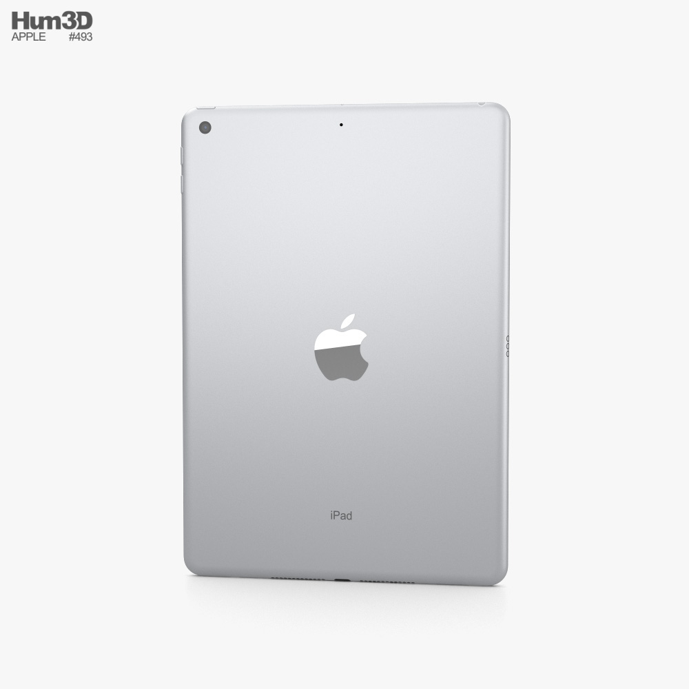 Apple iPad 10.2 (2021) Silver Modelo 3D