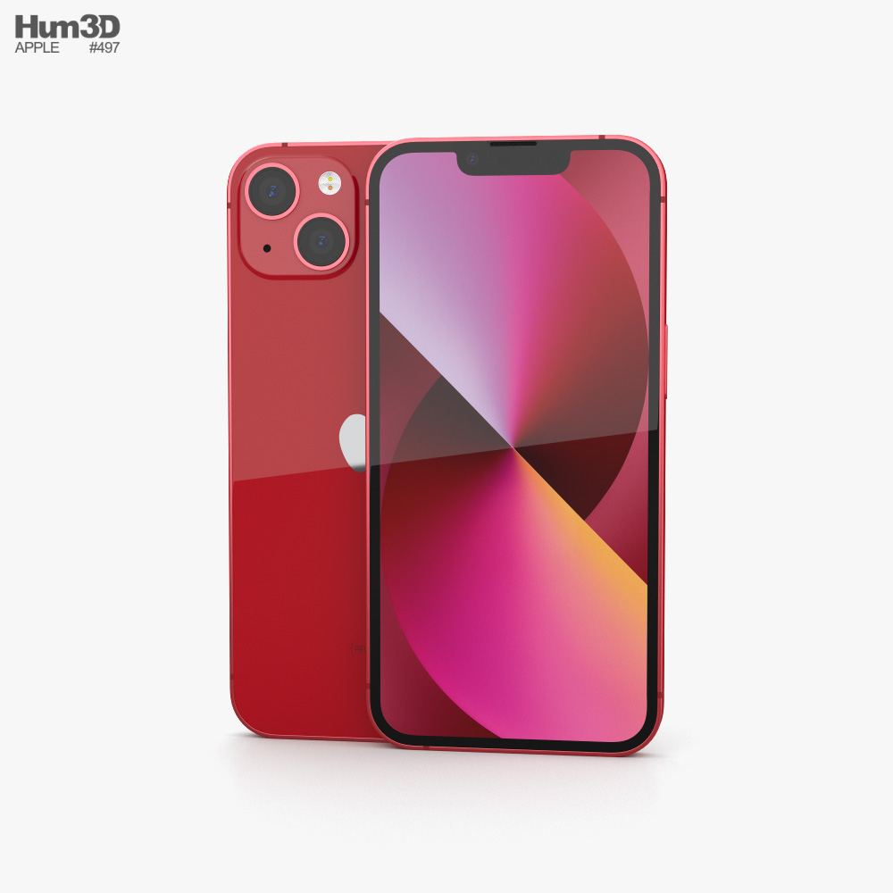 Apple iPhone 13 Red 3D model