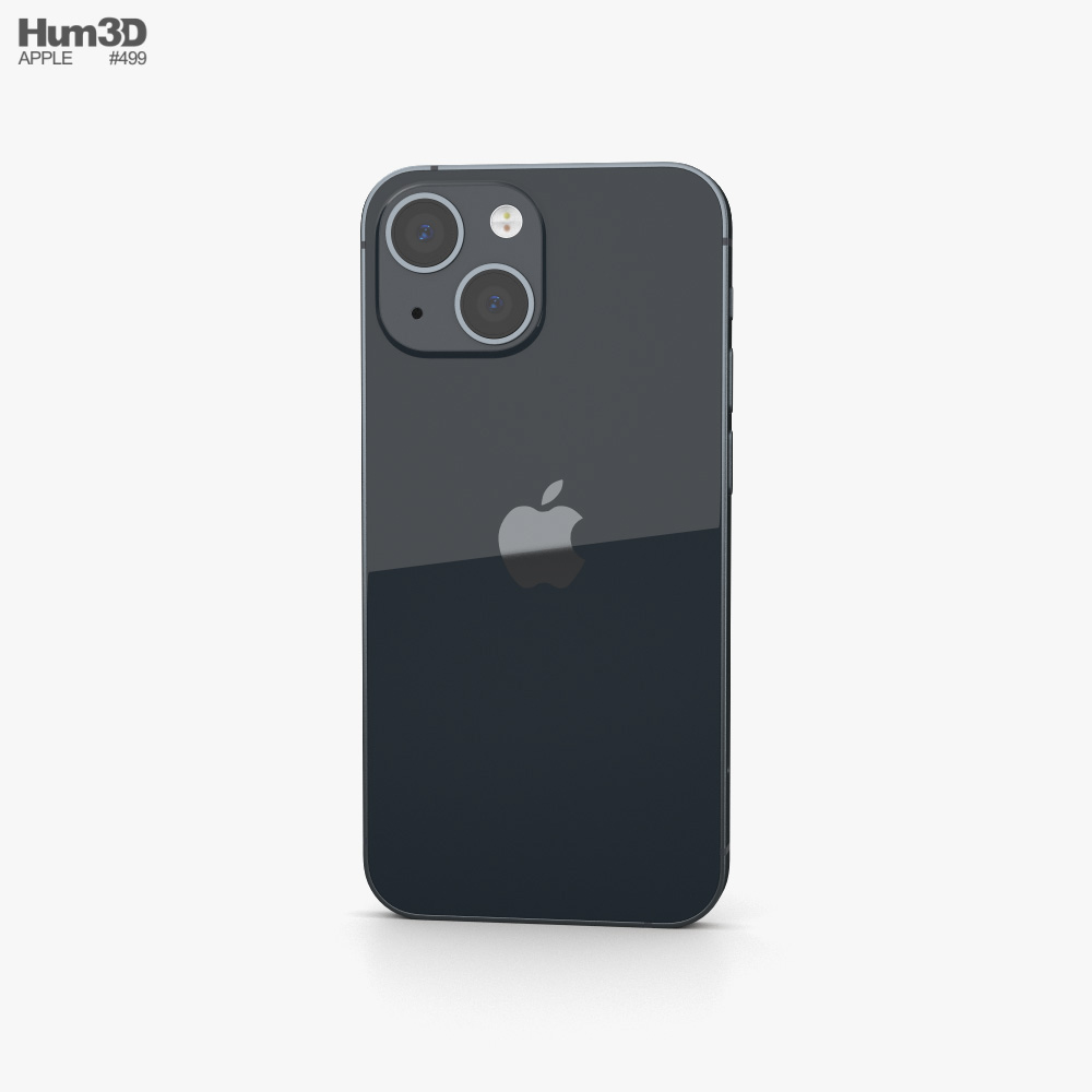Apple iPhone 13 mini Midnight 3D 모델 
