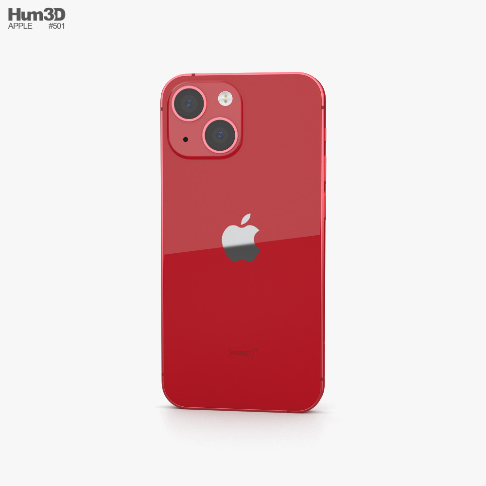 Apple iPhone 13 mini Red 3D модель