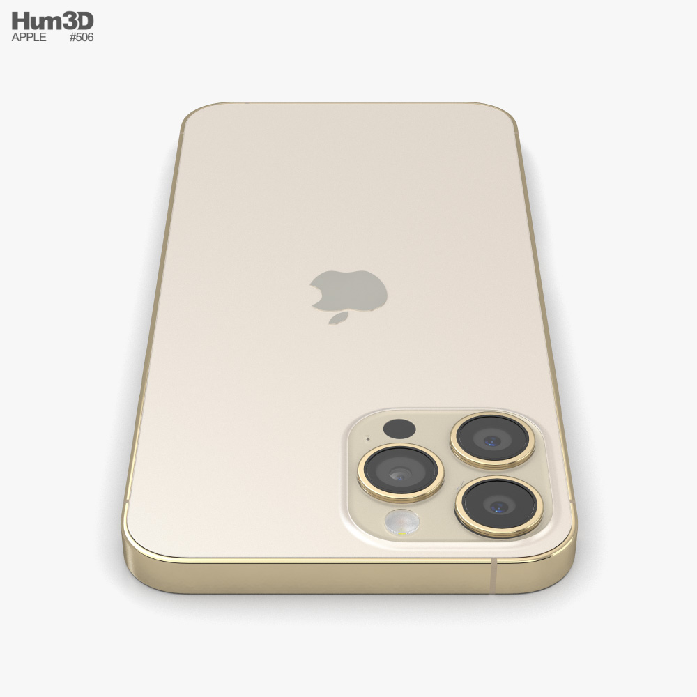 Apple Iphone 13 Pro Max Gold 3d Model Electronics On Hum3d