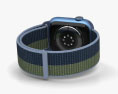 Apple Watch Series 7 41mm Blue Aluminum Case with Sport Loop 3D 모델 