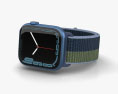 Apple Watch Series 7 41mm Blue Aluminum Case with Sport Loop 3d model
