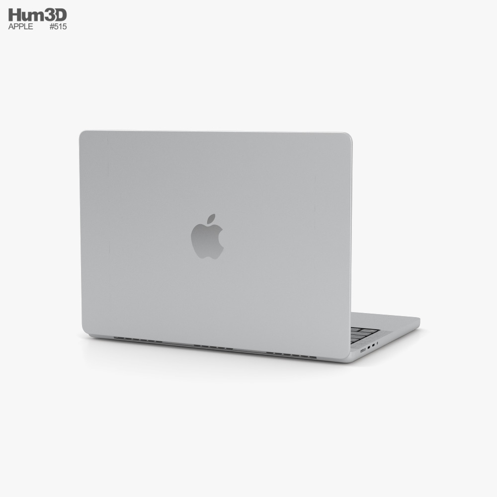Apple MacBook Pro 2021 14-inch Silver Modelo 3d