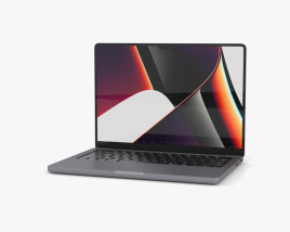 Apple MacBook Pro 2021 14-inch Space Gray Modelo 3d