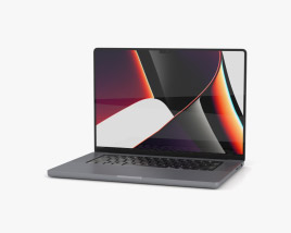 Apple MacBook Pro 2021 16-inch Space Gray 3D模型