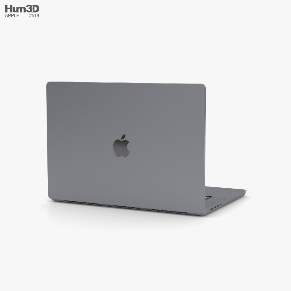 Apple MacBook Pro 2021 16-inch Space Gray 3Dモデル