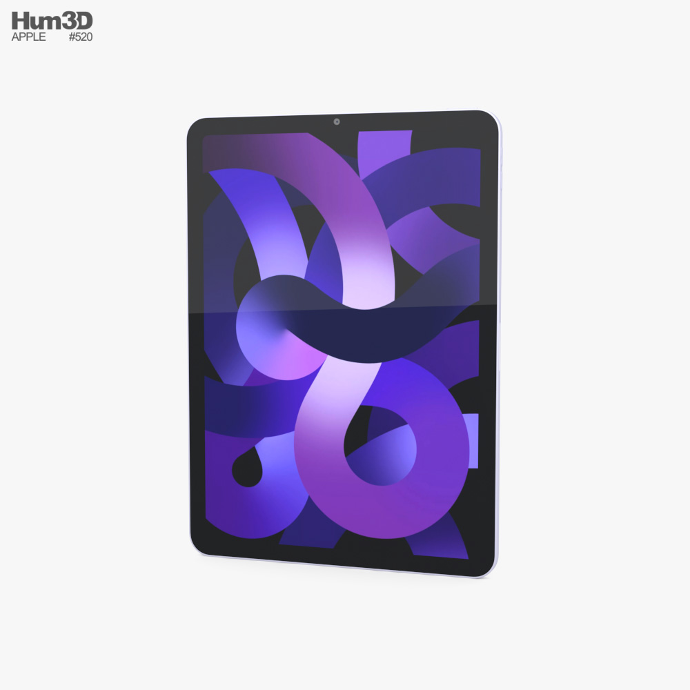 Apple iPad Air 2022 Purple Modèle 3D