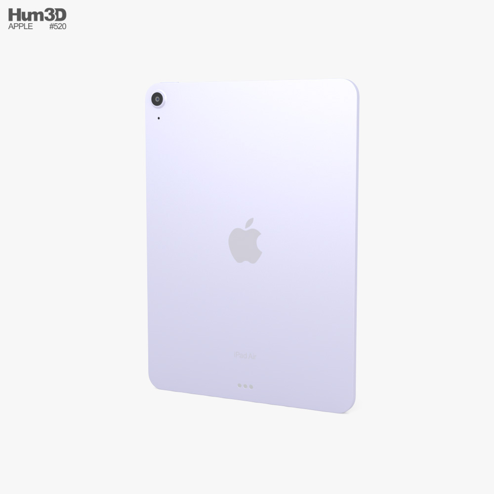 Apple iPad Air 2022 Purple 3D 모델 