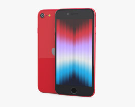 Apple IPhone SE 3 Red 3D model