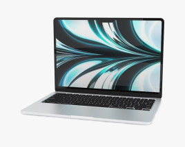 Apple MacBook Air M2 2022 Silver Modello 3D