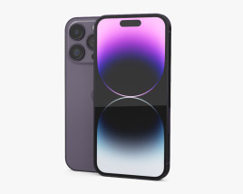 Apple iPhone 14 Pro Deep Purple 3D model