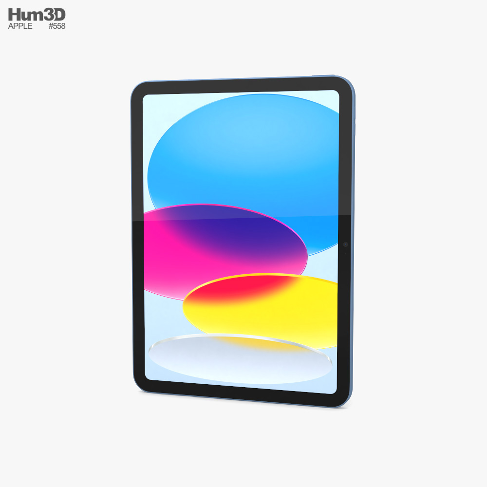 Apple iPad 10th Generation Blue Modèle 3D