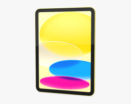 Apple iPad 10th Generation Yellow 3D 모델 