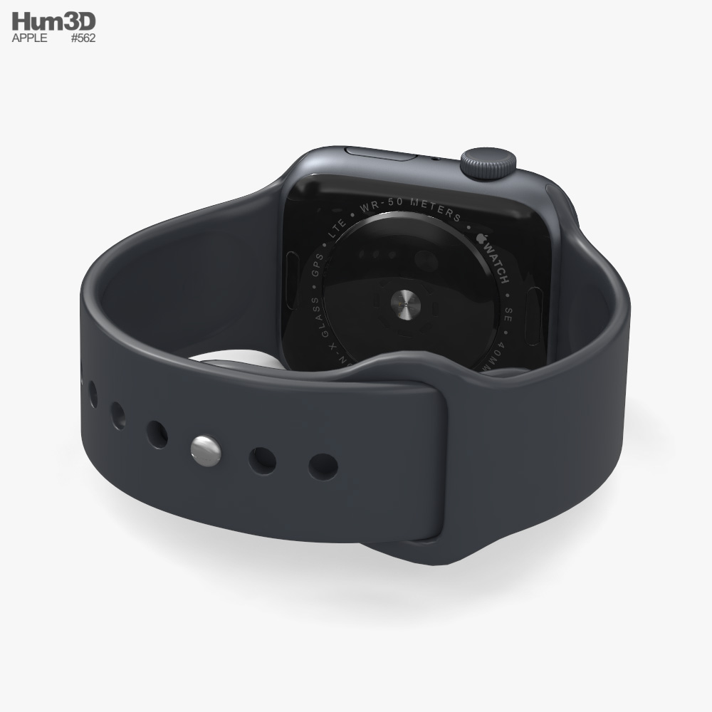 Apple Watch SE 2022 40mm Midnight Aluminum 3D model - Electronics