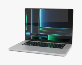 Apple MacBook Pro 2023 16 inch Silver 3D 모델 