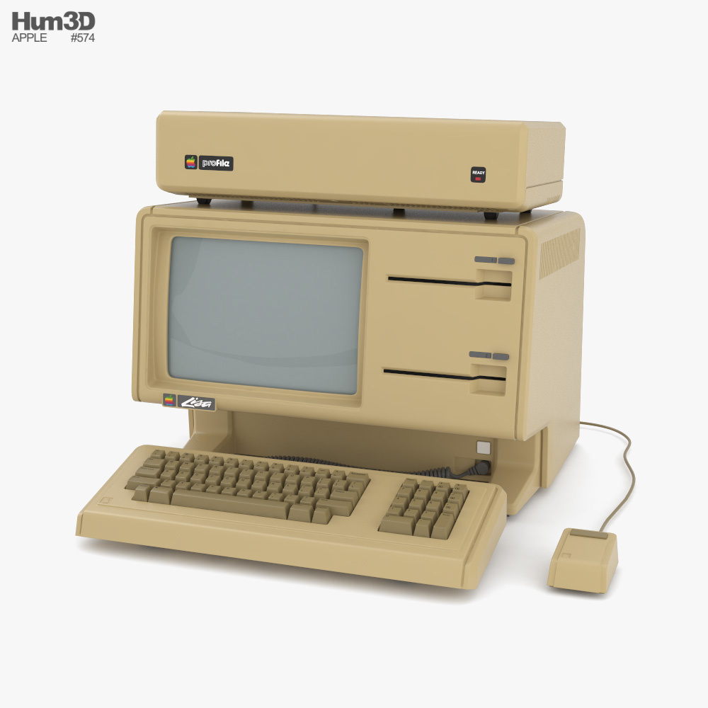 Apple Lisa Computer 3D 모델 