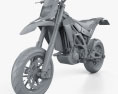 Aprilia SXV 550 2009 3Dモデル clay render