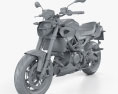Aprilia Shiver 900 2020 3d model clay render
