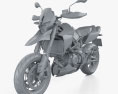 Aprilia Dorsoduro 900 2022 3Dモデル clay render