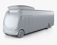Arriva Milton Keynes Electric Bus 2014 Modèle 3d clay render