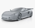 Ascari A10 2014 3d model clay render
