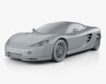 Ascari KZ1 2014 3d model clay render