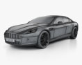 Aston Martin Rapide 2010 3D-Modell wire render