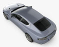 Aston Martin Rapide 2010 3D-Modell Draufsicht