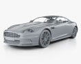 Aston Martin DBS 2015 3D-Modell clay render