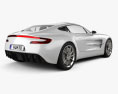 Aston Martin One-77 2013 3d model back view