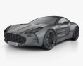 Aston Martin One-77 2013 3D 모델  wire render