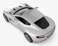 Aston Martin One-77 2013 3D-Modell Draufsicht