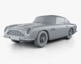 Aston Martin DB6 1965 3d model clay render