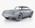 Aston Martin DB4 GT Zagato 1960 3d model clay render