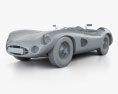 Aston Martin DBR1 1957 3D модель clay render